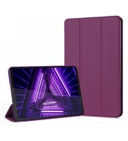 Microsonic Lenovo Tab M10 Plus 3.Nesil 10.6`` Kılıf (TB-125F-TB-128F) Slim Translucent Back Smart Cover Mor