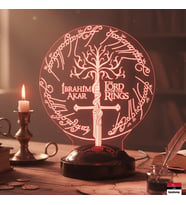 Lord of The Rings 3D LED Lamba  Yüzüklerin Efendisi Hediyesi - LoveLamp