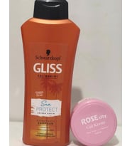 Gliss Sun protect 525ML Şampuan Alana Rose City 135Ml Aloe Vera Gül Krem Hediye