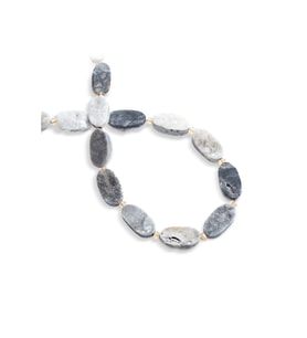 Druze Akik Doğal Taş Mat Oval Kesim 22x11mm Dizi