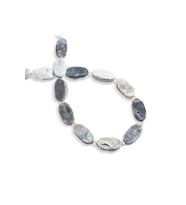Druze Akik Doğal Taş Mat Oval Kesim 22x11mm Dizi