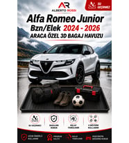 Alfa Romeo Junior Bnzn/Elek ALT 2024 - 2026 Araca Özel 3D Bagaj Havuzu