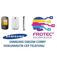 SAMSUNG S3653W CORBY BEYAZ DOKUNMATİK CEP TELEFONU (TEŞHİR) AYNI GÜN HIZLI VE ÜCRETSİZ KARGO (Siyah - Beyaz)