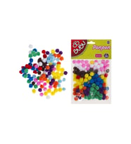 Bu-Bu Ponpon 1 Cm 200 Adet Renkli