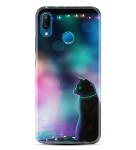 Huawei P20 Lite Mate 10 20 Lite Pro P40 Lite KılıfDesemli Silikon Window Cat 1787