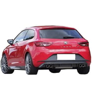 Seat Leon Uyumlu Mk3 (2013-2016) Fr Arka Tampon Eki - Difüzör (Plastik)