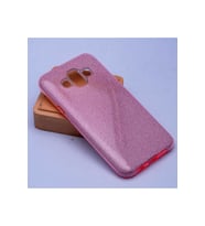 Samsung Galaxy J7 Duo Uyumlu Kılıf Zore Shining Silikon (Rose Gold Altın)