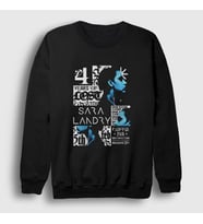 Presmono Unisex Siyah Poster Müzik Dj Sara Landry Sweatshirt 513298tt