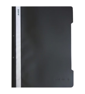Leitz Telli Dosya Plastik Siyah L-4189 (50 Li Paket)