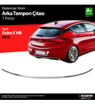Opel Astra K HB Krom Arka Tampon Çıta 2015-2022