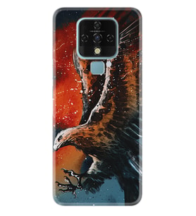 Tecno Camon 16 18P Pova Pova 3 Pova Neo Kılıf Desemli Silikon Kartal Uçarken 1718