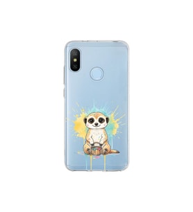Xiaomi Mi A2 Lite ile Uyumlu Splash Mirket Tasarımlı Şeffaf Silikon Kılıf