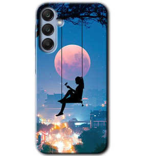 Galaxy A35 Kılıf HD Desen Baskılı Kılıf - Yalnız Kadın