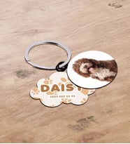 BK Gift Evcil Dostlara Özel İsimli 2’li Ahşap Pet Tasma Künyesi - Model 3-12