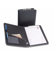 Kapaklı Sekreterlik A5 100 Yaprak Kapasiteli Rainbow Cilp Board Vegan 18,5x23 cm (Siyah)