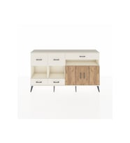 Arges Konsol 4 Raflı 5 Çekmeceli 2 Kapaklı 176x30x99 Aytaşı-Çam/Aytaşı