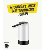 Katlanabilir Şarjlı Daana Su Pompası Pratik Kullanım