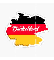 Made in Germany Araba Leptop Oto Sticker 13cm 4 Adet C