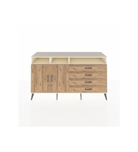 Kronos Konsol 5 Raflı 4 Çekmeceli 2 Kapaklı 176x59x99 Aytaşı-Çam
