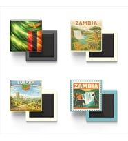 Buzdolap Magnetleri - Zambiya Lusaka - Zambia - 4'lü Set Magneti