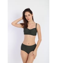 Kadın İnce Askılı Ayarlanabilir Bikini 7277 HAKİ