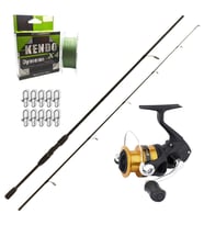 Shimano Fx 4000 - Remixon Double Black 240cm Spin Olta Seti (Renksiz)