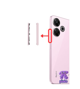 Xiaomi Redmi 13 Yan Ses Tuşu Plastik Düğme 2404ARN45A Uyumlu