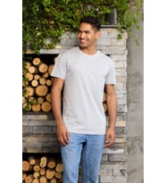 Erkek O Yaka T-Shirt Konforlu Tasarım (Gri)