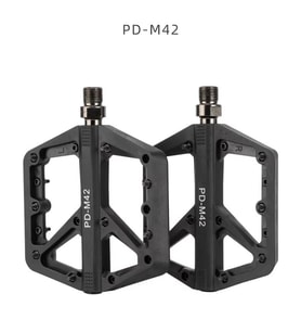Promend Renkli Platform Pedal MTB Freeride Kaymaz Rulmanlı Plastik Pedal Ultra Hafif Siyah Renk (Yeşil)