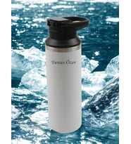 Outdoor 304 Çelik Termos , 500 ml Kişiye Özel İsimli (Beyaz)