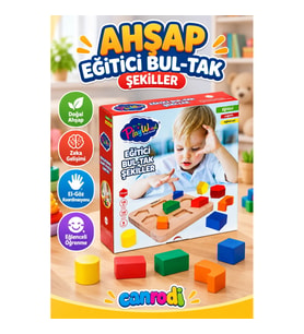 ONY-389 Ahşap Eğitici Bultak Şekiller PlayWood