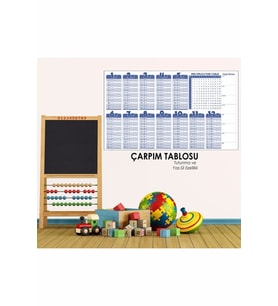 Çarpım Tablosu Sihirli kağıt tahta Akıllı Kağıt Tahta 100x56 cm ( kalem hediyeli)