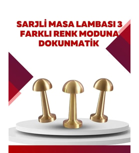 Şarjlı Dimmerli Led Masa Lambası – 4-8 Saat Aydınlatma (Çok Renkli)