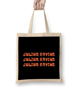 Julius Erving - Basketball gifts Vintage Retro Rainbow Quotes For BOYS AND Dad Bez Çanta Uzun Saplı
