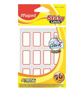 Maped Sticky Labels Üstü Korumalı Etiket 18x32 mm 96'lı 774510 