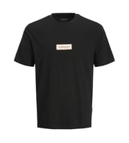 Jack & Jones 12273182 Jorsplit Fakestitch Siyah Tişört