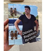 UV RESİM BASKILI AHŞAP KALİTELİ DEFTER - KİŞİYE ÖZEL YAZI İLE
