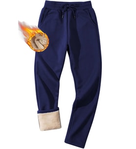 Ghassy Co. Erkek Ultra Termal Kışlık Sherpa Astarlı Aktif Koşu Normal Paça Jogger Eşofman Altı 