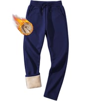 Ghassy Co. Erkek Ultra Termal Kışlık Sherpa Astarlı Aktif Koşu Normal Paça Jogger Eşofman Altı 