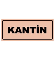KANTİN YAZILI YÖNLENDİRME LEVHASI (Bakır)