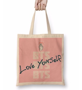 Bts Love Yourself Bez Çanta Uzun Saplı