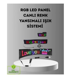 Mey İthalat® Akıllı LED Matrix Panel – USB Bağlantılı, Kaydırmalı Yazı ve Animasyon Desteği