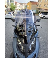 MOTOCAM Qooder Quadro 4D Ön Cam 2019-2022 Model 65cm Füme Renkli 4mm