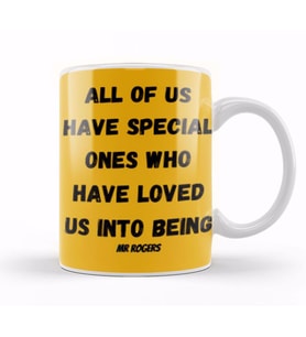 Mr Fred Rogers Quotes   Vintage Retro Style Art Kupa Bardak Porselen