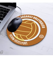 En Başarılı Voleybol Oyuncusu İsme Özel Yuvarlak Mousepad