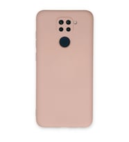 Xiaomi Redmi Note 9 Kılıf Nano İçi Kadife Silikon - Pudra