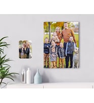 BK Gift Kişiye Özel Tam Boy Aile Karikatürlü Kanvas Tablo 30x50cm-3