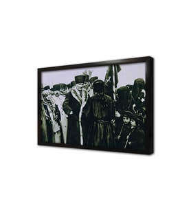 Atatürk Kurtuluş Savaşı Sonrası Konyadayken Çerçeveli Cam Tablo