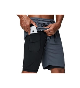 Mooly Unisex Deniz, Koşu & Antrenman Sporcu Şortu - ANTRASİT MLY-SS-2022