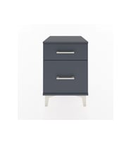 Hyperion Komodin 2 Çekmeceli 44x44x64 Antrasit-Antrasit